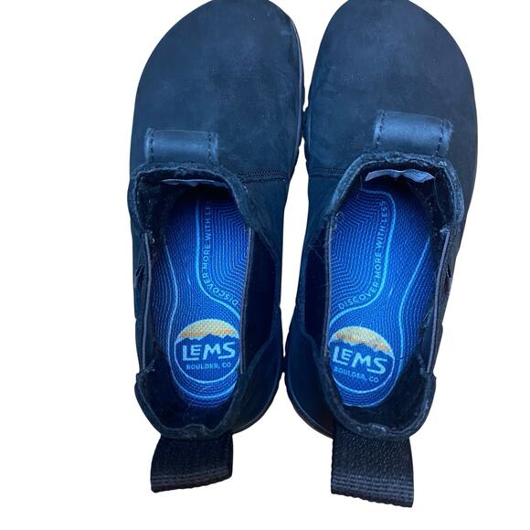LEMS 400 Chelsea Suede Waterproof Boots Unisex Size M 4.5 /W6 Obsidian - Picture 4 of 16